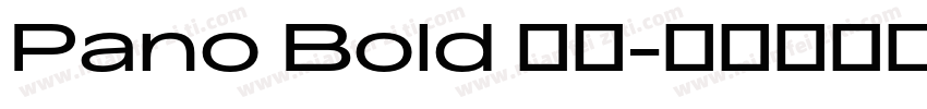 Pano Bold 粗体字体转换